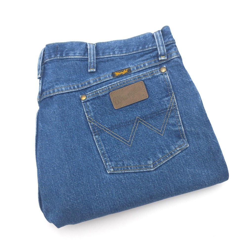 Wrangler Cowboy Cut George Strait Jeans Men 40X34 Fit 38x33.5 Blue Denim 13MGSHD